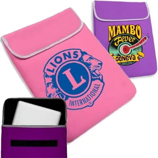 Neoprene Laptop Sleeve w/ Flip Cover & Velcro Closure