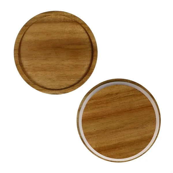 16oz Ceramic Mug with Wood Lid