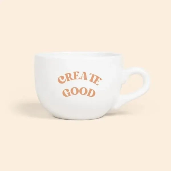 LATTE CUP CERAMIC 24 OZ. WHITE