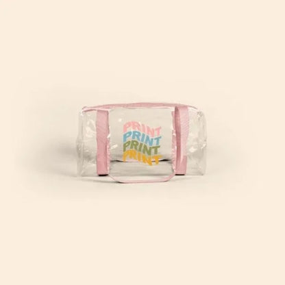 Clear Vinyl Barrel Bag