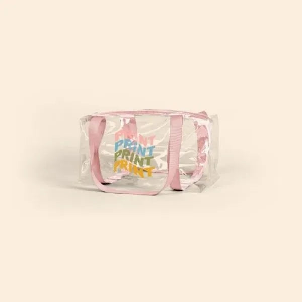 Clear Vinyl Barrel Bag