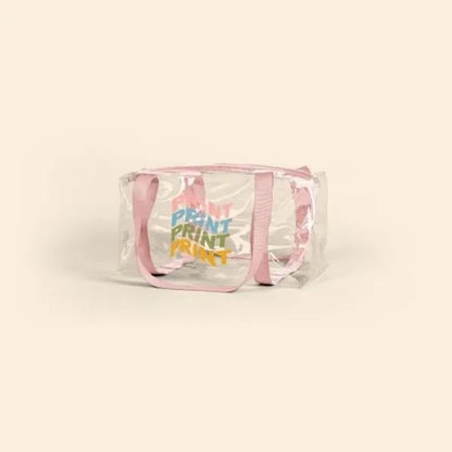 Clear Vinyl Barrel Bag