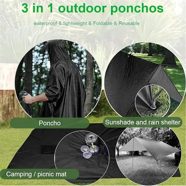 Multi Functional Three In One Outdoor Raincoat