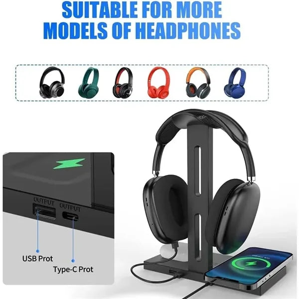 Wireless Charger Headset Holder