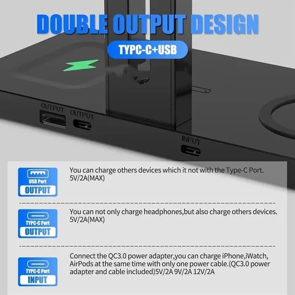 Wireless Charger Headset Holder