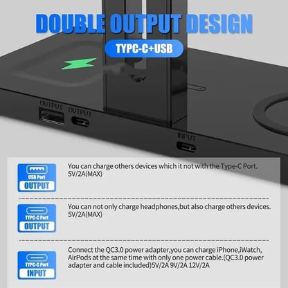 Wireless Charger Headset Holder