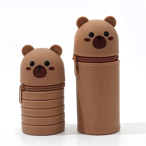 Folding Cartoon Pen Case Stand