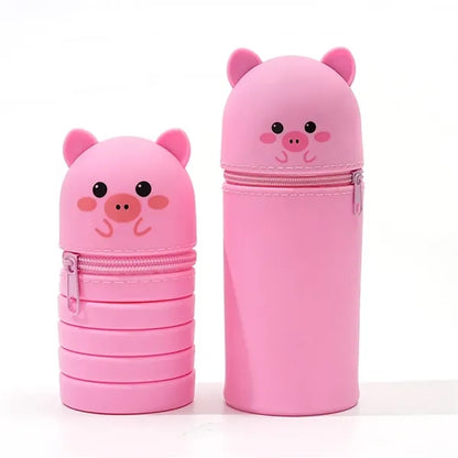 Folding Cartoon Pen Case Stand