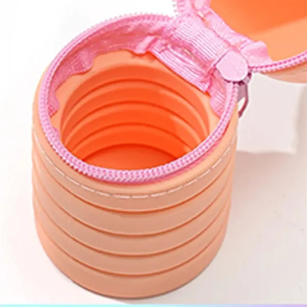 Folding Cartoon Pen Case Stand