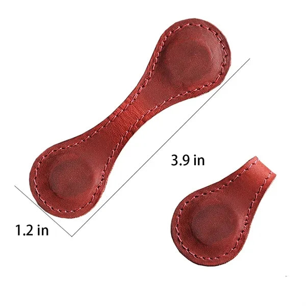Genuine Leather Bookmark Page Magnetic Clip