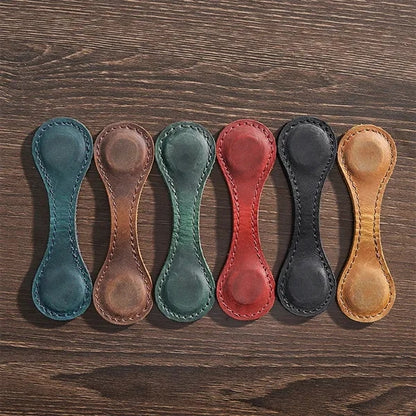 Genuine Leather Bookmark Page Magnetic Clip