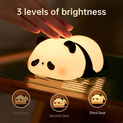 Panda Shaped Decorative Lamp Touch Sensor Night Light LED