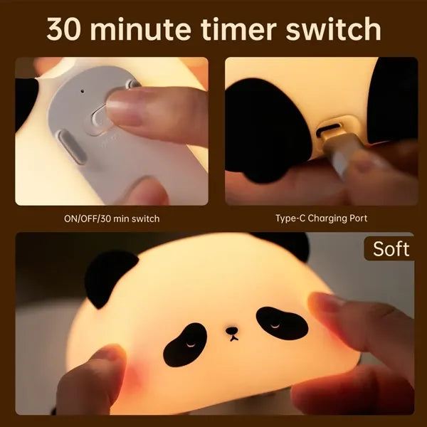 Panda Shaped Decorative Lamp Touch Sensor Night Light LED