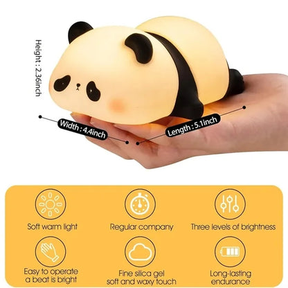 Panda Shaped Decorative Lamp Touch Sensor Night Light LED