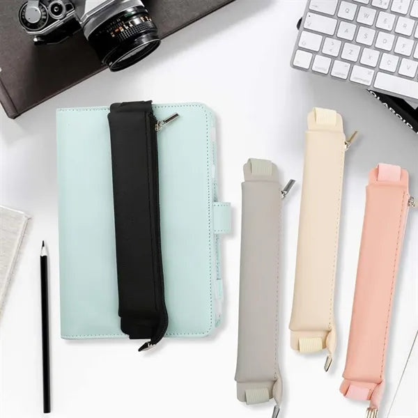PU Adjustable Elastic Band Pen Holder