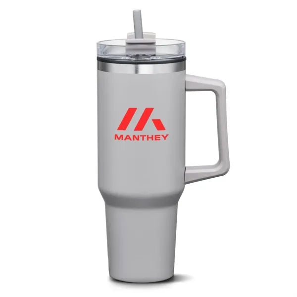 Benidorm Handle Travel Mug w/Straw - 40oz