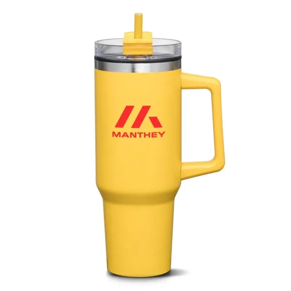 Benidorm Handle Travel Mug w/Straw - 40oz