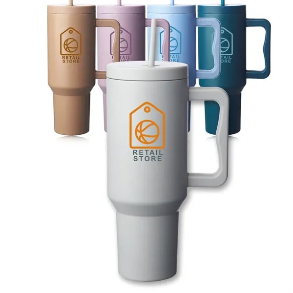 Madison 40 oz. Tumbler with Handle and Straw Lid
