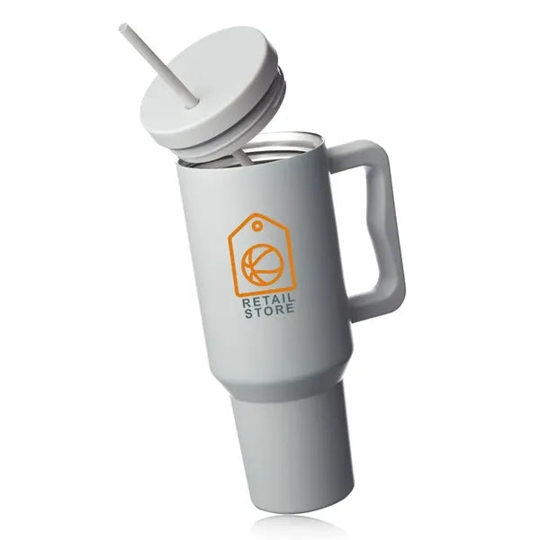 Madison 40 oz. Tumbler with Handle and Straw Lid