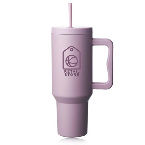 Madison 40 oz. Tumbler with Handle and Straw Lid