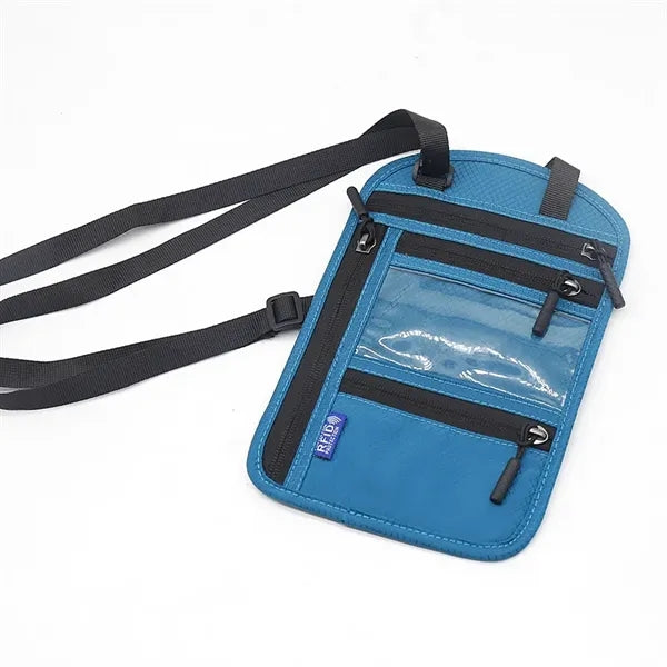 Halterneck RFID Crossbody Shoulder Passport Bag