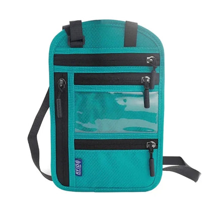 Halterneck RFID Crossbody Shoulder Passport Bag