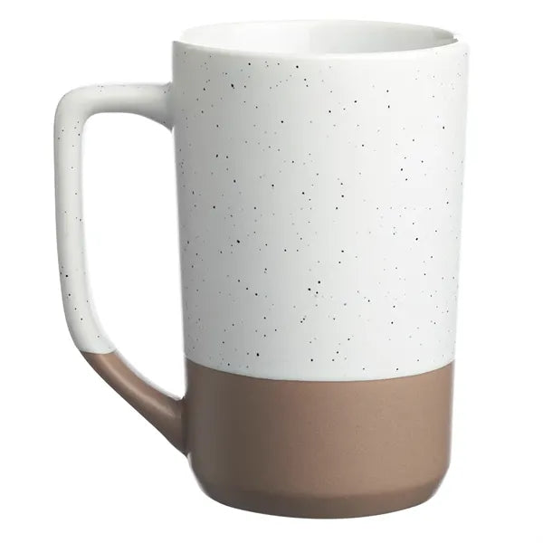 17 oz. Speckle Glazed Two Tone Ceramic Mug