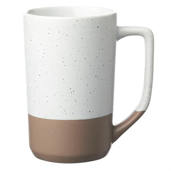 17 oz. Speckle Glazed Two Tone Ceramic Mug
