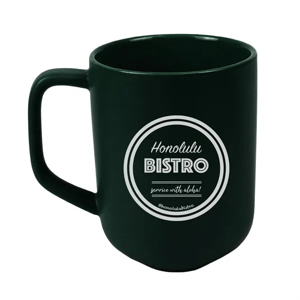 18oz Recycled Ceramic Mug w/ Triangle Bottom
