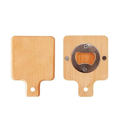 Wood Magnetic Beer Bottle Opener for Fridge