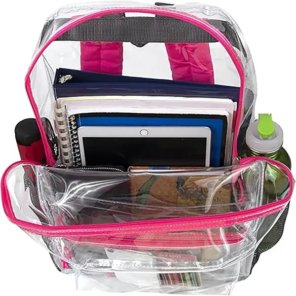 24L Stadium Approved Certified Clear Backpack