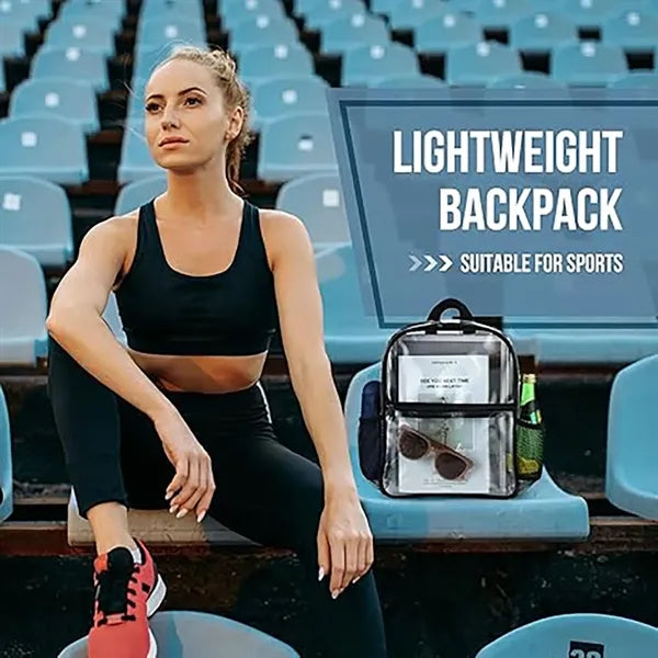 24L Stadium Approved Certified Clear Backpack