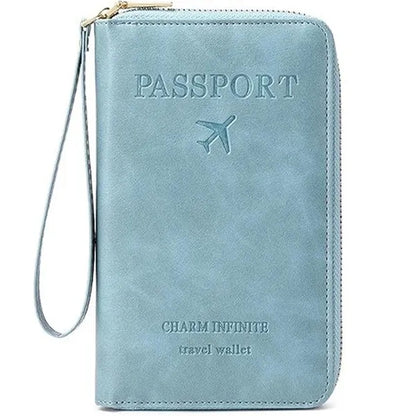 Passport ID Bag Zipper Anti-Theft Airplane Wallet
