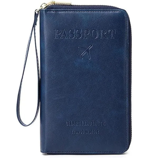 Passport ID Bag Zipper Anti-Theft Airplane Wallet