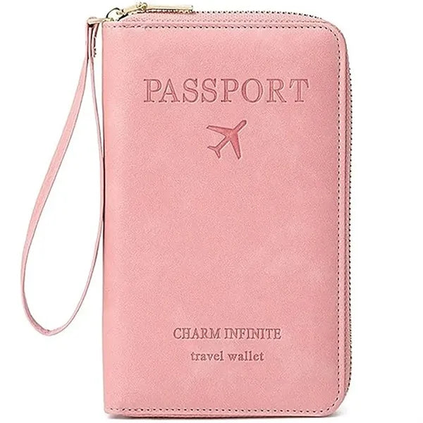 Passport ID Bag Zipper Anti-Theft Airplane Wallet