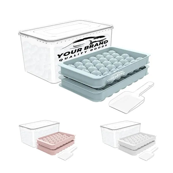 Spherical Ice Tray with Lid & Bin