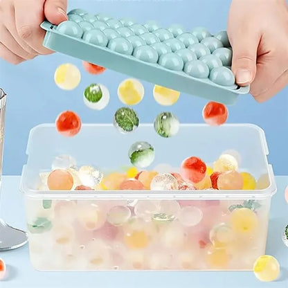 Spherical Ice Tray with Lid & Bin