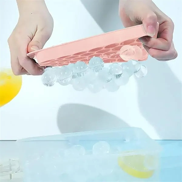 Spherical Ice Tray with Lid & Bin