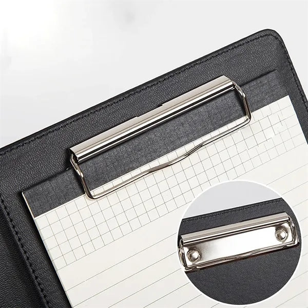 A5 Notepad Zippered Organizer With Calculator Writing Pad