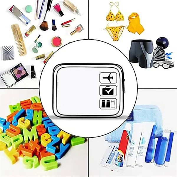 Clear Makeup Bag Waterproof Cosmetic Pouch Set