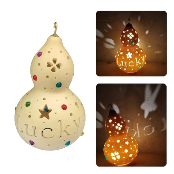 Handmade Mesmerizing Gourd Carving Lamps
