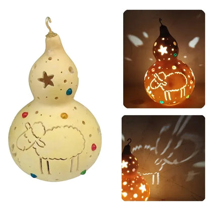 Handmade Mesmerizing Gourd Carving Lamps