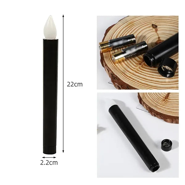 Halloween Black Long Pole LED Electronic Candles