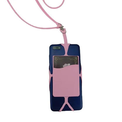 Silicone Lanyards with Phone Holder and Wallet