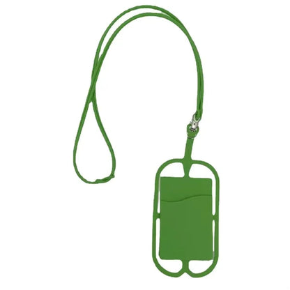 Silicone Lanyards with Phone Holder and Wallet