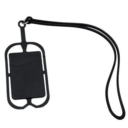 Silicone Lanyards with Phone Holder and Wallet