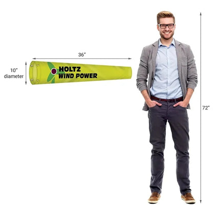 10" x 36" Custom Printed Knitted Polyester Windsocks