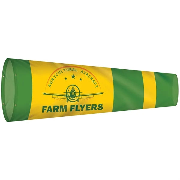 36" x 120" Custom Printed Knitted Polyester Windsocks