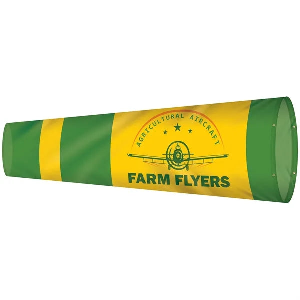 36" x 120" Custom Printed Knitted Polyester Windsocks