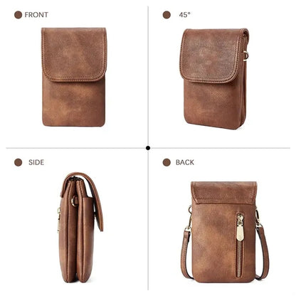 Small Multi Compartment Crossbody Bag with Adjustable Strap